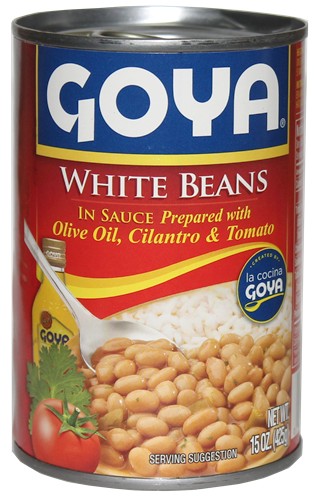 Goya white beans in sauce 15 oz
